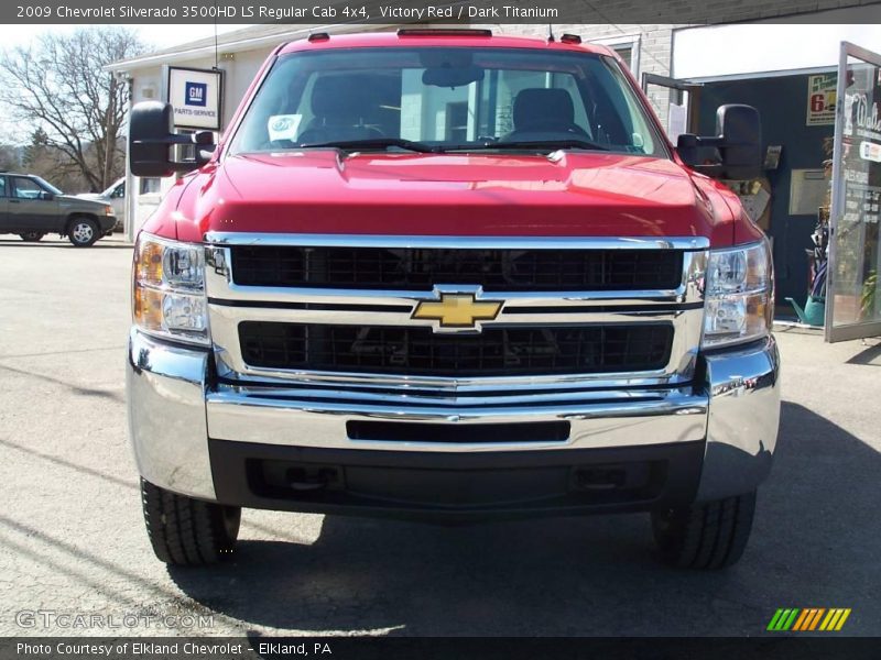 Victory Red / Dark Titanium 2009 Chevrolet Silverado 3500HD LS Regular Cab 4x4