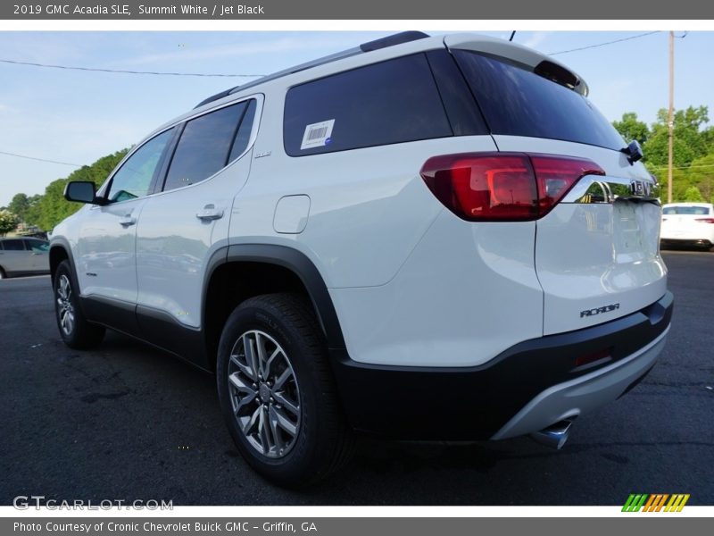 Summit White / Jet Black 2019 GMC Acadia SLE