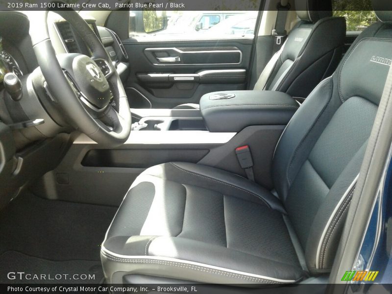 Front Seat of 2019 1500 Laramie Crew Cab