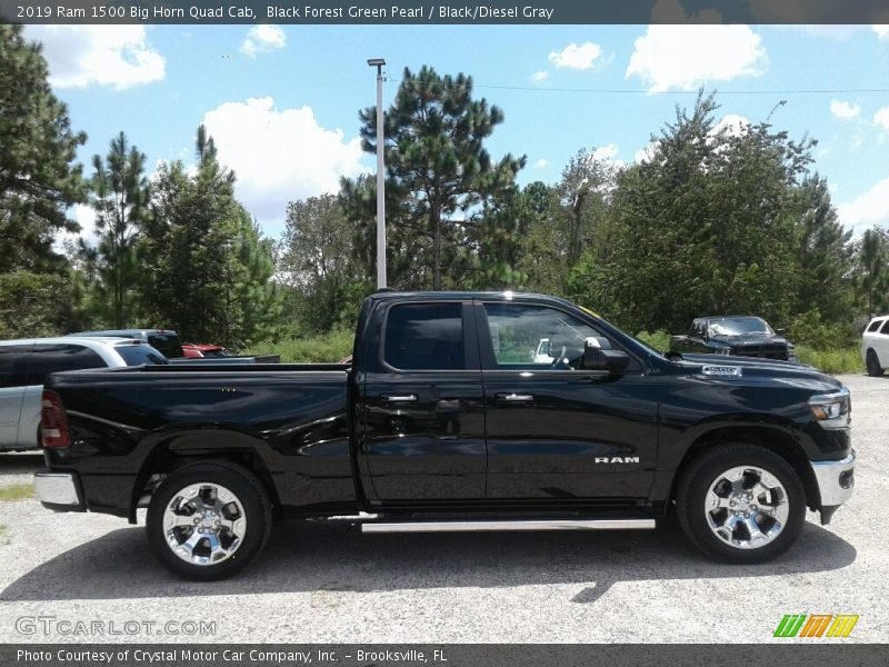 Black Forest Green Pearl / Black/Diesel Gray 2019 Ram 1500 Big Horn Quad Cab