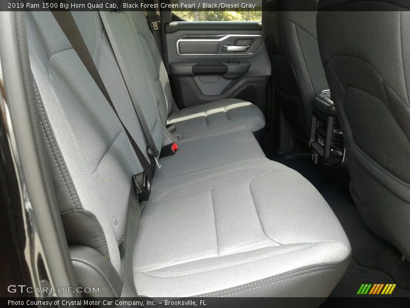 Black Forest Green Pearl / Black/Diesel Gray 2019 Ram 1500 Big Horn Quad Cab