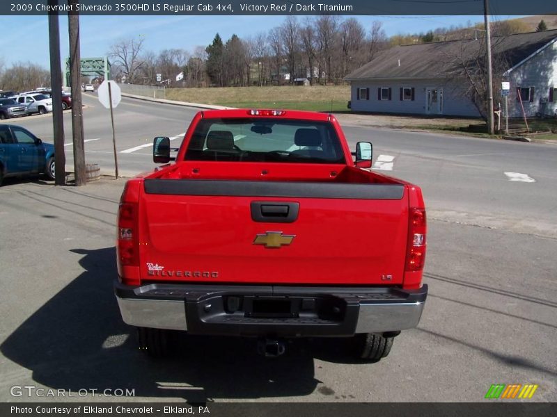 Victory Red / Dark Titanium 2009 Chevrolet Silverado 3500HD LS Regular Cab 4x4