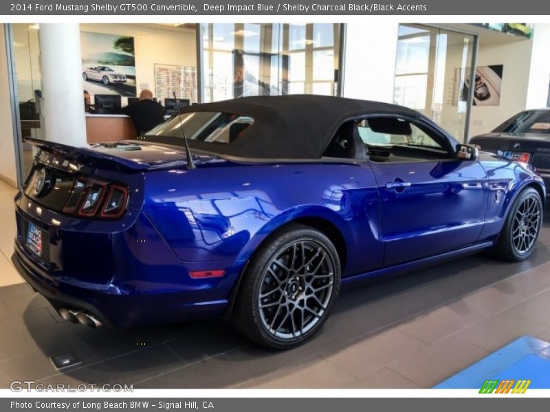 Deep Impact Blue / Shelby Charcoal Black/Black Accents 2014 Ford Mustang Shelby GT500 Convertible