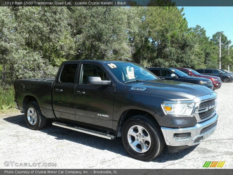 Granite Crystal Metallic / Black 2019 Ram 1500 Tradesman Quad Cab