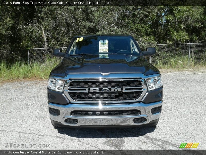 Granite Crystal Metallic / Black 2019 Ram 1500 Tradesman Quad Cab