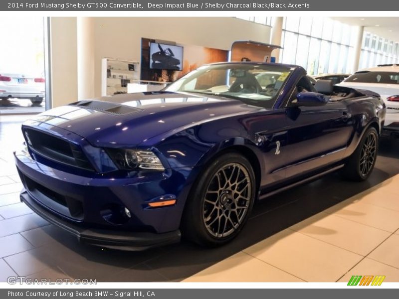 Deep Impact Blue / Shelby Charcoal Black/Black Accents 2014 Ford Mustang Shelby GT500 Convertible