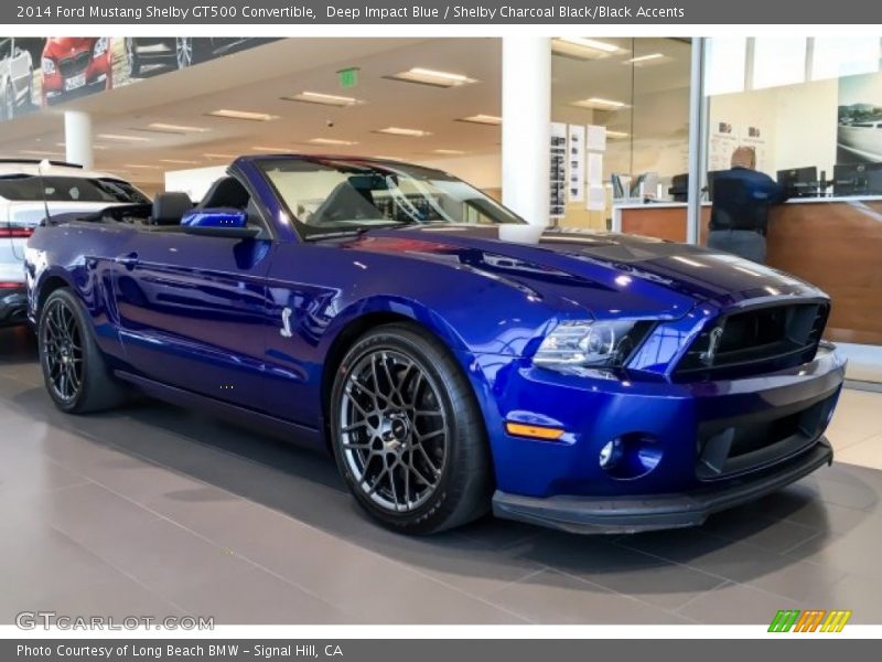 Deep Impact Blue / Shelby Charcoal Black/Black Accents 2014 Ford Mustang Shelby GT500 Convertible