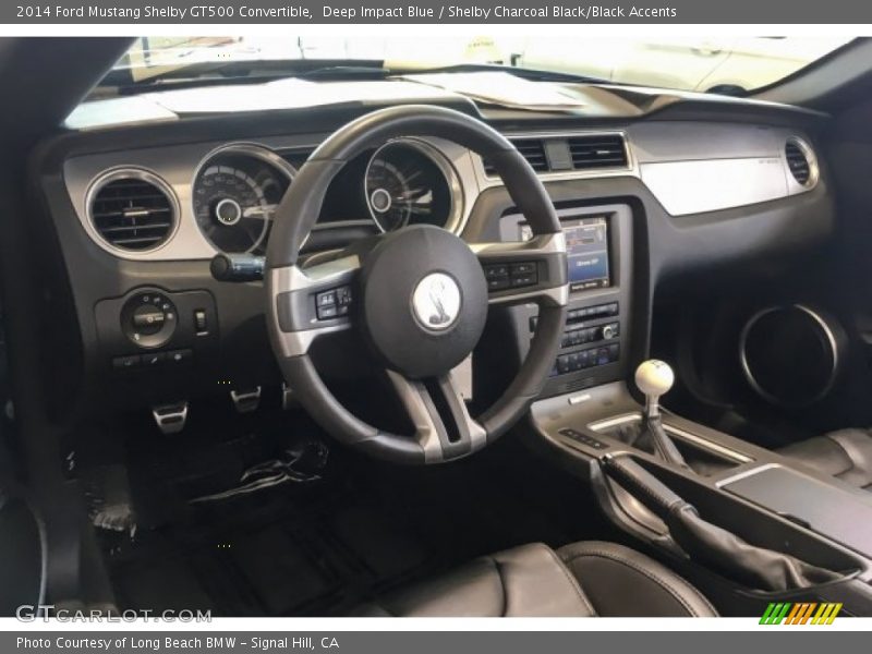 Deep Impact Blue / Shelby Charcoal Black/Black Accents 2014 Ford Mustang Shelby GT500 Convertible