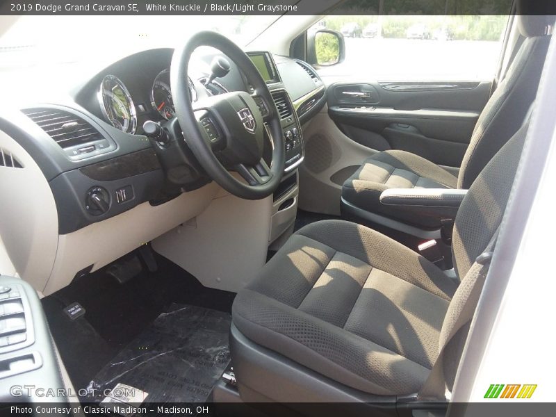White Knuckle / Black/Light Graystone 2019 Dodge Grand Caravan SE