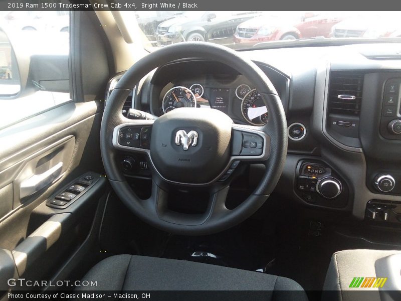 Bright White / Black 2019 Ram 1500 Tradesman Crew Cab 4x4