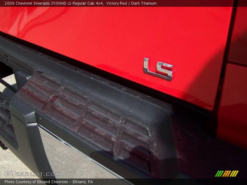 Victory Red / Dark Titanium 2009 Chevrolet Silverado 3500HD LS Regular Cab 4x4