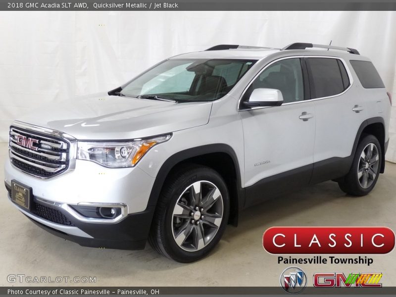 Quicksilver Metallic / Jet Black 2018 GMC Acadia SLT AWD