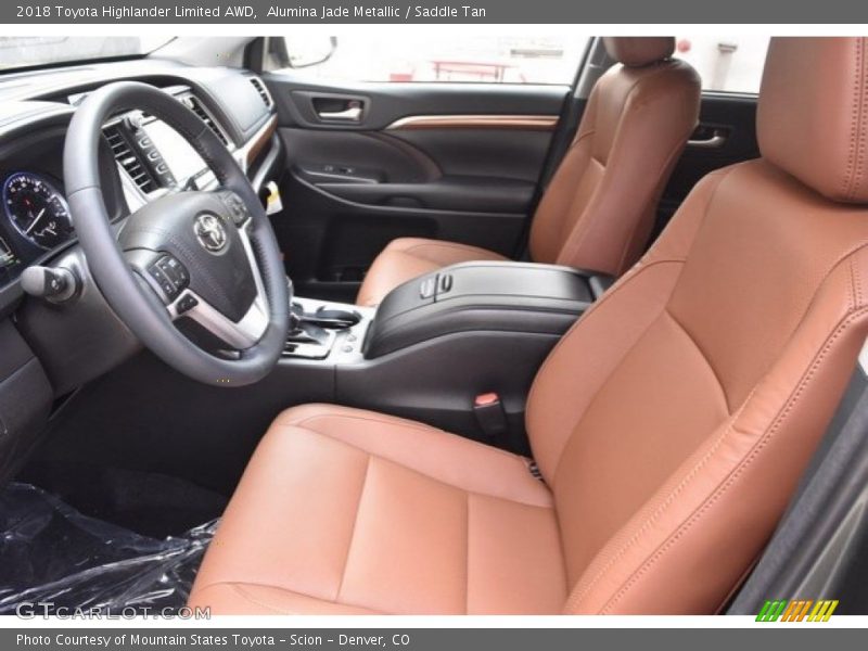 Alumina Jade Metallic / Saddle Tan 2018 Toyota Highlander Limited AWD