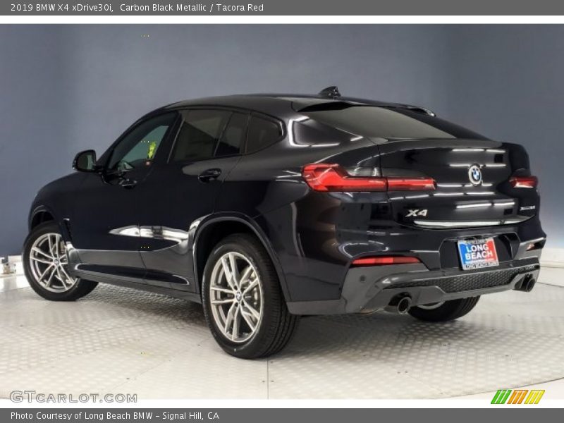 Carbon Black Metallic / Tacora Red 2019 BMW X4 xDrive30i