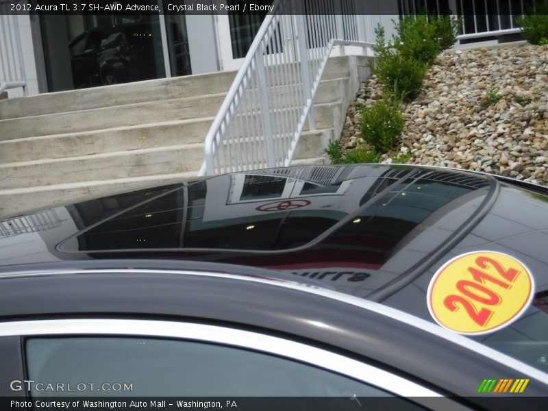 Crystal Black Pearl / Ebony 2012 Acura TL 3.7 SH-AWD Advance