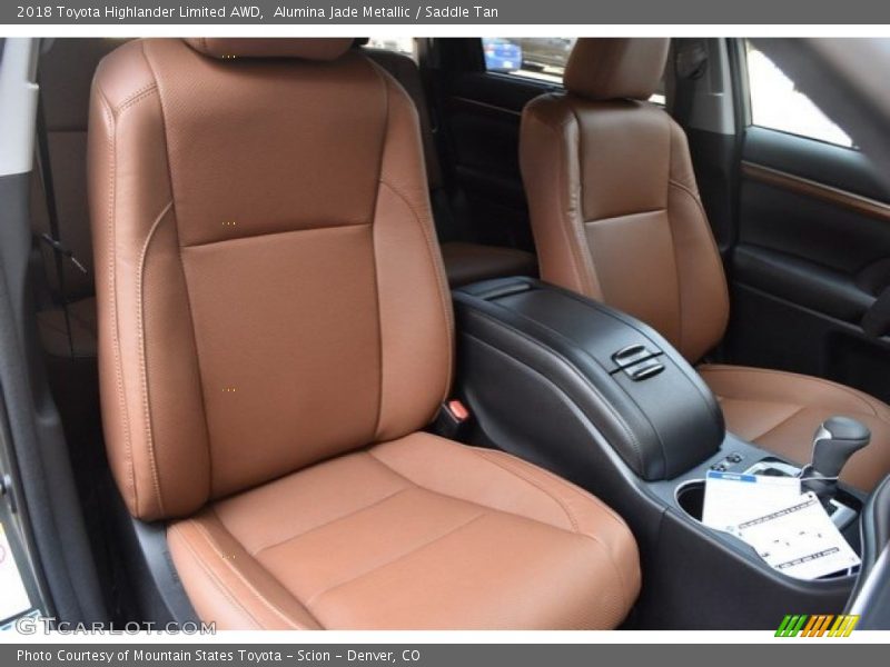 Alumina Jade Metallic / Saddle Tan 2018 Toyota Highlander Limited AWD