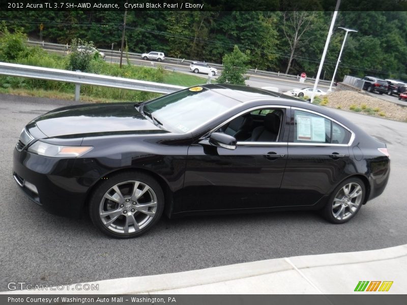 Crystal Black Pearl / Ebony 2012 Acura TL 3.7 SH-AWD Advance