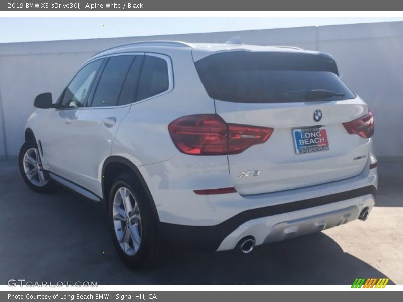 Alpine White / Black 2019 BMW X3 sDrive30i