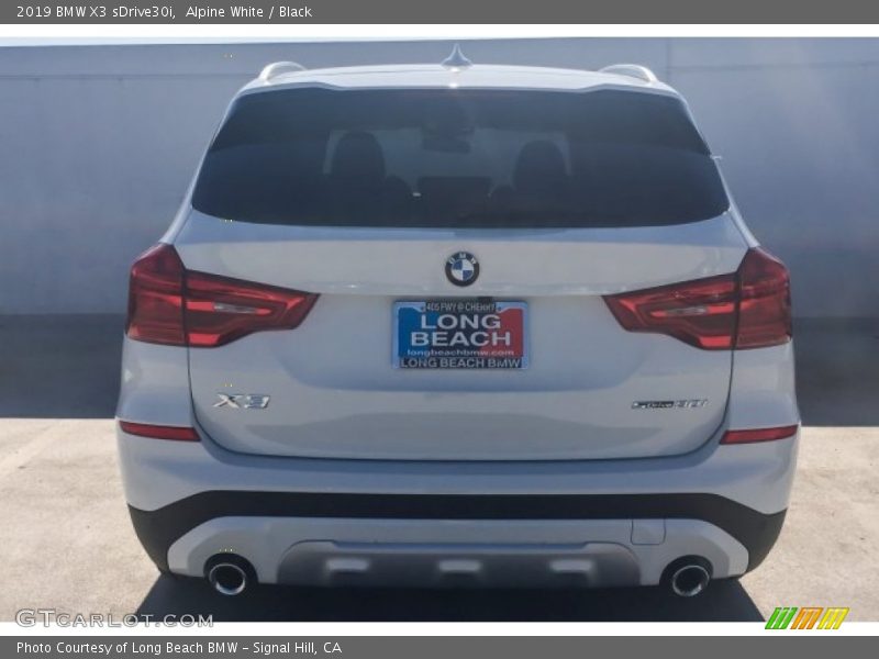 Alpine White / Black 2019 BMW X3 sDrive30i