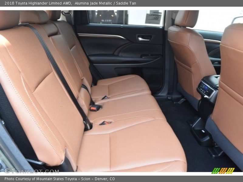 Alumina Jade Metallic / Saddle Tan 2018 Toyota Highlander Limited AWD