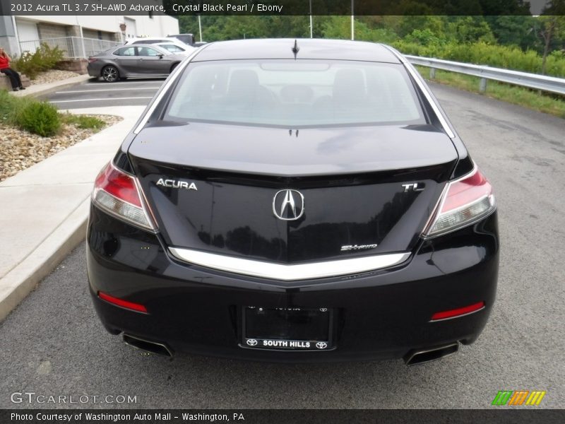 Crystal Black Pearl / Ebony 2012 Acura TL 3.7 SH-AWD Advance