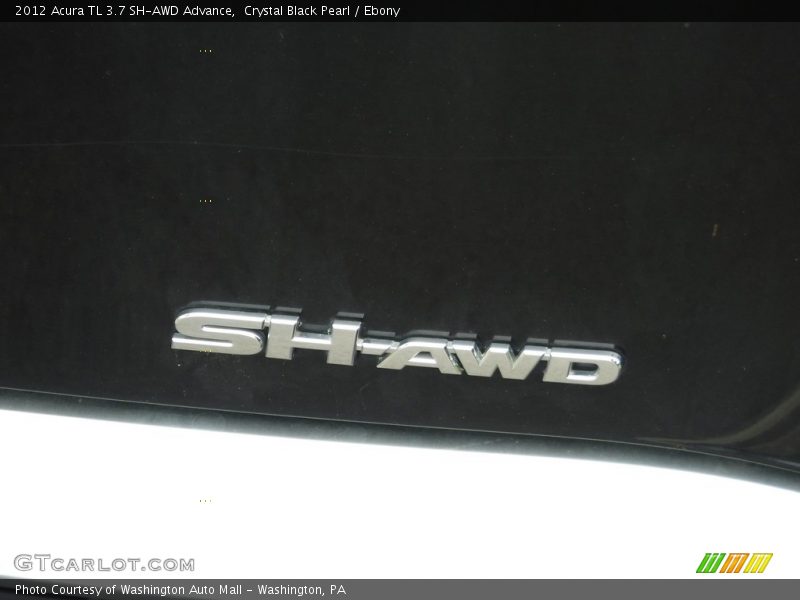 Crystal Black Pearl / Ebony 2012 Acura TL 3.7 SH-AWD Advance