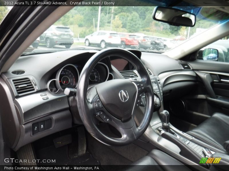 Crystal Black Pearl / Ebony 2012 Acura TL 3.7 SH-AWD Advance