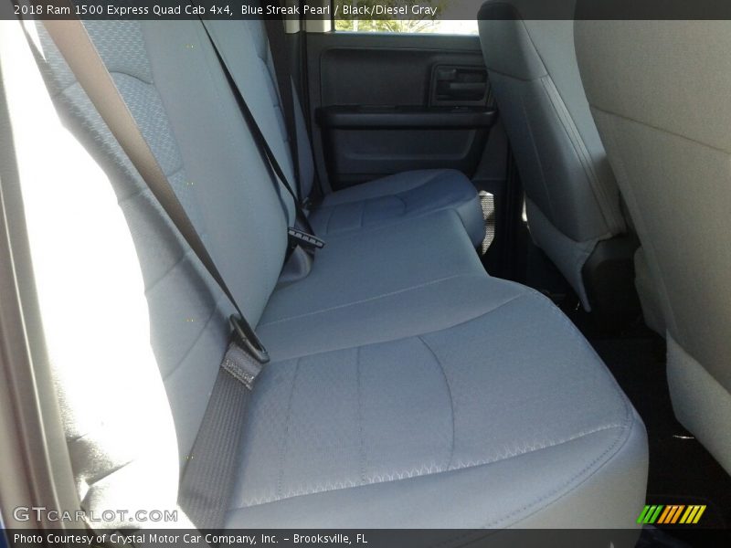 Blue Streak Pearl / Black/Diesel Gray 2018 Ram 1500 Express Quad Cab 4x4