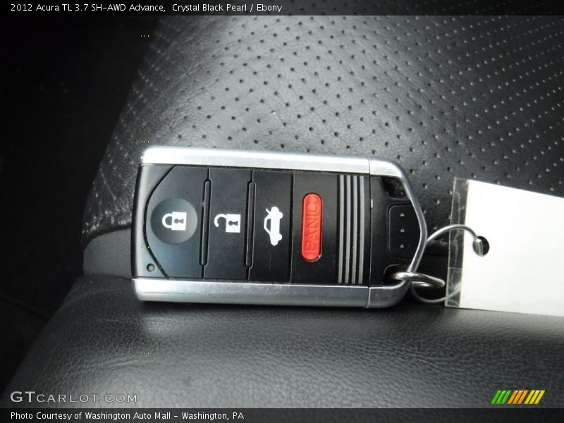 Crystal Black Pearl / Ebony 2012 Acura TL 3.7 SH-AWD Advance
