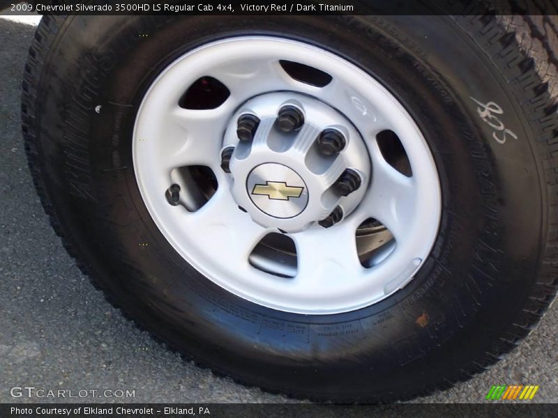 Victory Red / Dark Titanium 2009 Chevrolet Silverado 3500HD LS Regular Cab 4x4