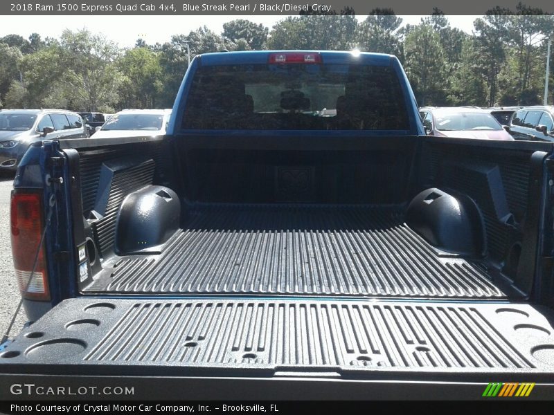 Blue Streak Pearl / Black/Diesel Gray 2018 Ram 1500 Express Quad Cab 4x4