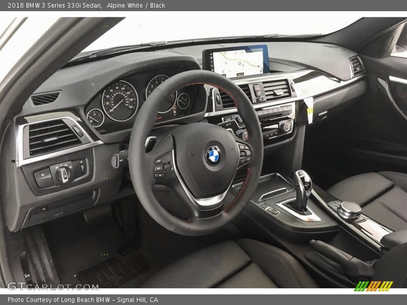 Alpine White / Black 2018 BMW 3 Series 330i Sedan