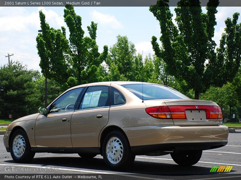 Medium Gold / Tan 2001 Saturn L Series L300 Sedan