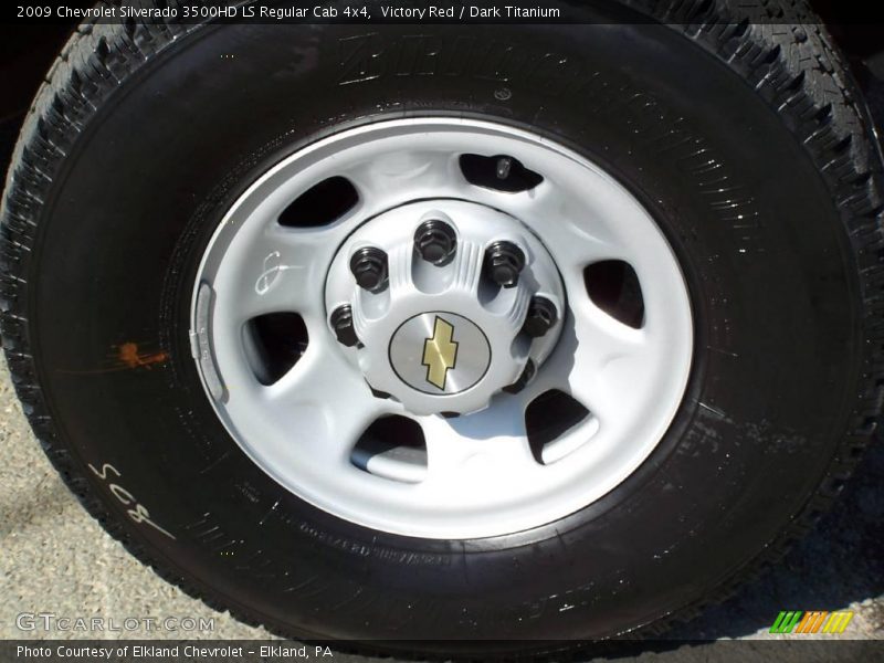 Victory Red / Dark Titanium 2009 Chevrolet Silverado 3500HD LS Regular Cab 4x4