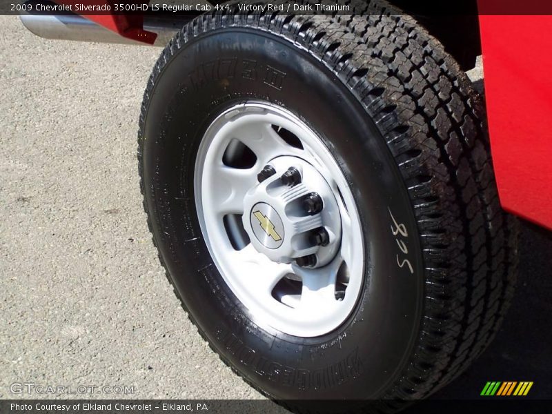 Victory Red / Dark Titanium 2009 Chevrolet Silverado 3500HD LS Regular Cab 4x4