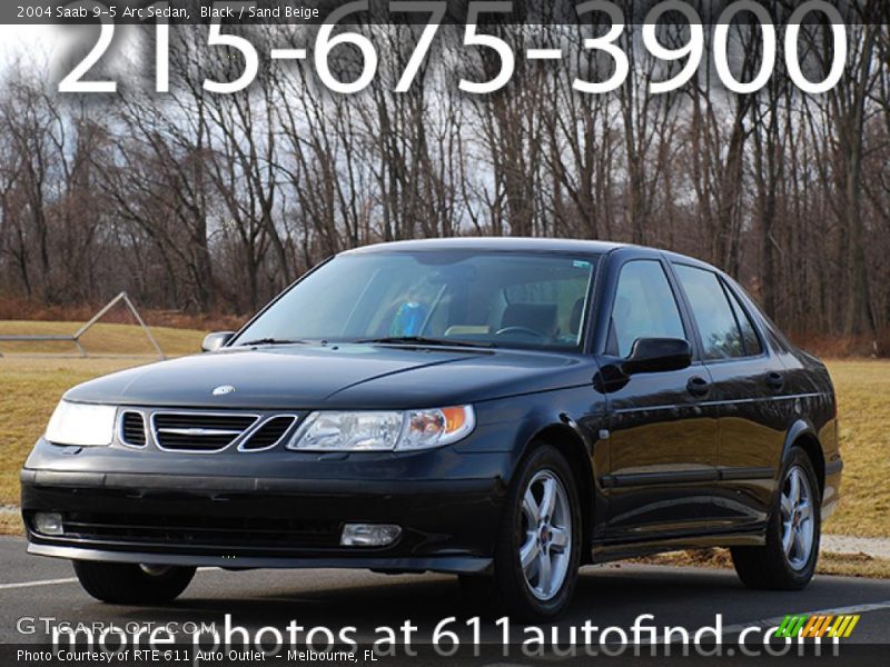 Black / Sand Beige 2004 Saab 9-5 Arc Sedan