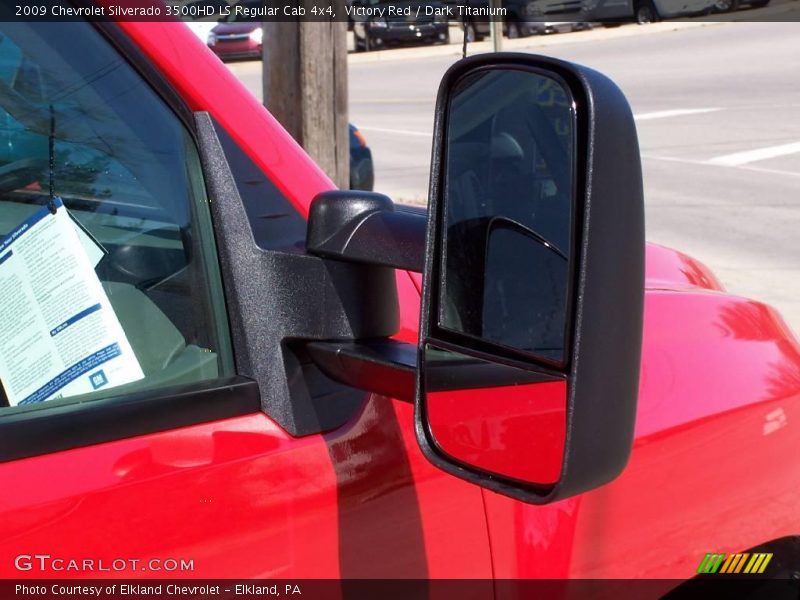 Victory Red / Dark Titanium 2009 Chevrolet Silverado 3500HD LS Regular Cab 4x4
