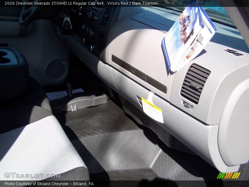Victory Red / Dark Titanium 2009 Chevrolet Silverado 3500HD LS Regular Cab 4x4