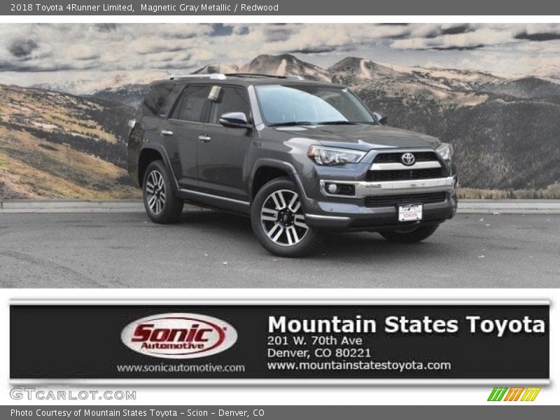 Magnetic Gray Metallic / Redwood 2018 Toyota 4Runner Limited