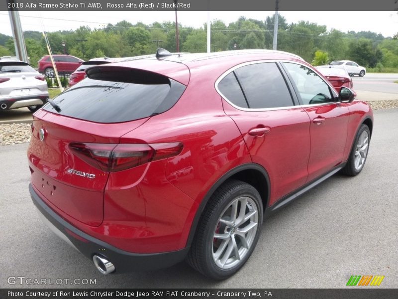 Rosso Alfa (Red) / Black/Red 2018 Alfa Romeo Stelvio Ti AWD