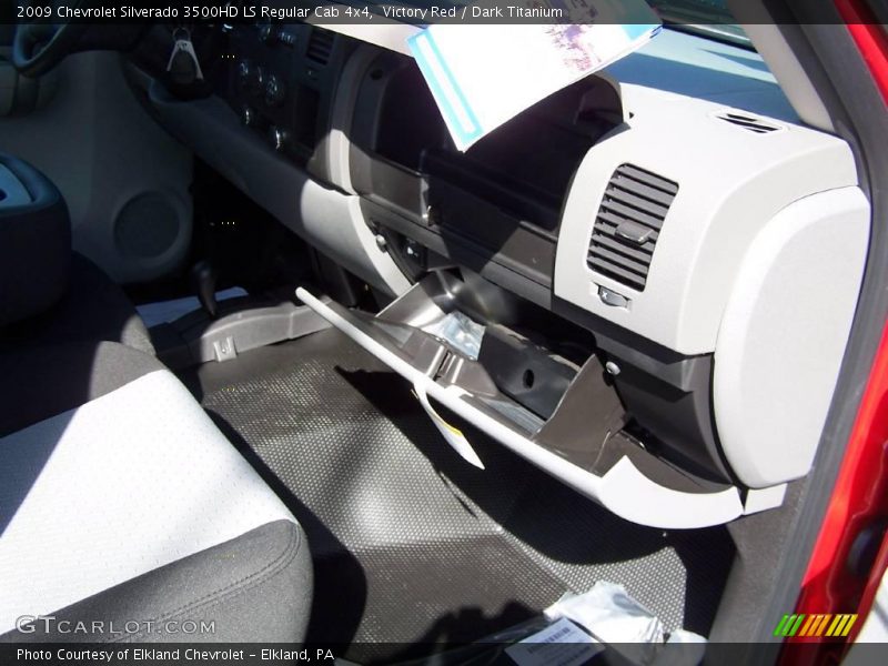 Victory Red / Dark Titanium 2009 Chevrolet Silverado 3500HD LS Regular Cab 4x4