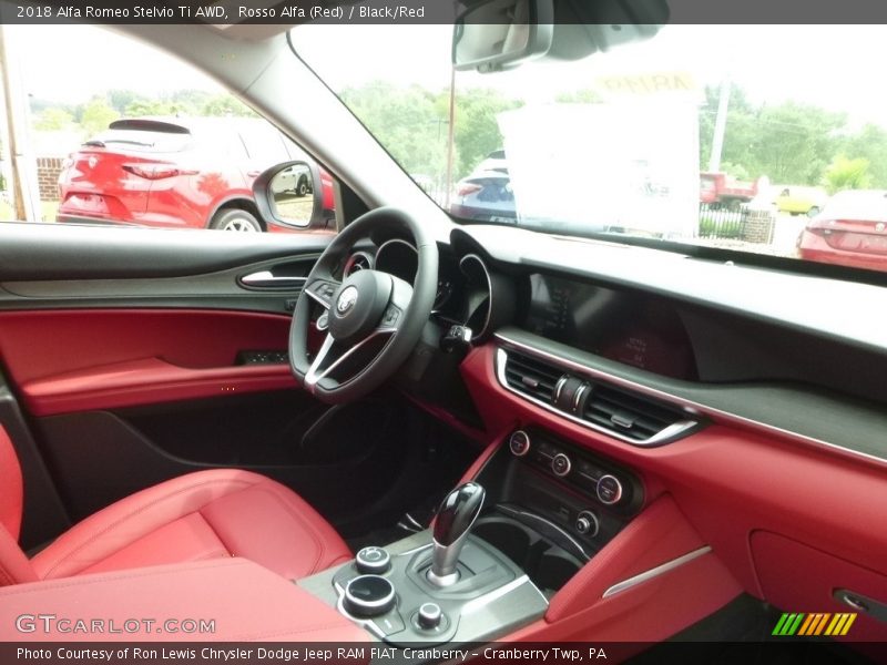 Rosso Alfa (Red) / Black/Red 2018 Alfa Romeo Stelvio Ti AWD