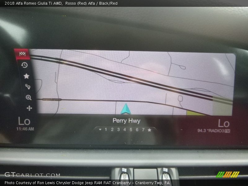 Rosso (Red) Alfa / Black/Red 2018 Alfa Romeo Giulia Ti AWD