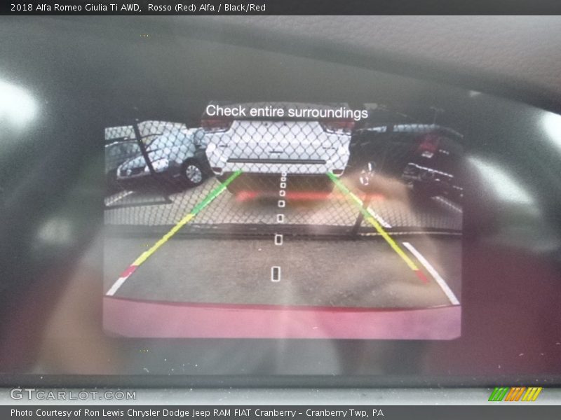 Rosso (Red) Alfa / Black/Red 2018 Alfa Romeo Giulia Ti AWD