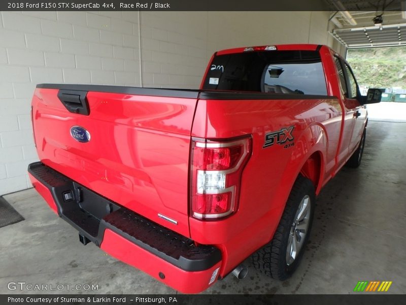 Race Red / Black 2018 Ford F150 STX SuperCab 4x4