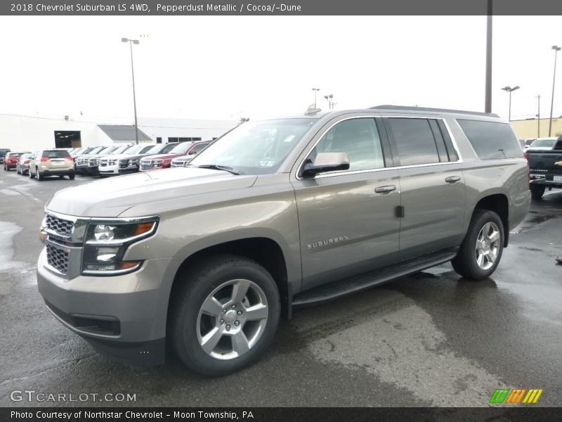 Pepperdust Metallic / Cocoa/­Dune 2018 Chevrolet Suburban LS 4WD