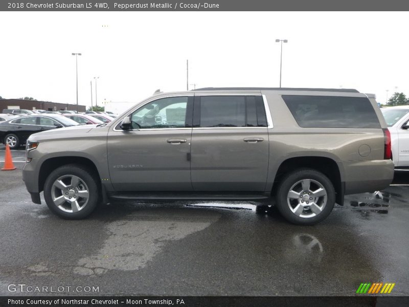 Pepperdust Metallic / Cocoa/­Dune 2018 Chevrolet Suburban LS 4WD