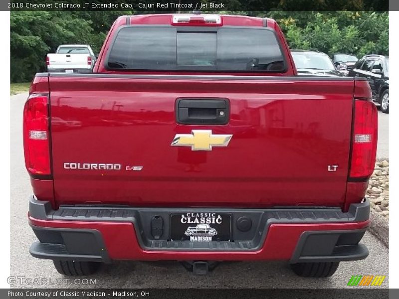 Cajun Red Tintcoat / Jet Black 2018 Chevrolet Colorado LT Extended Cab