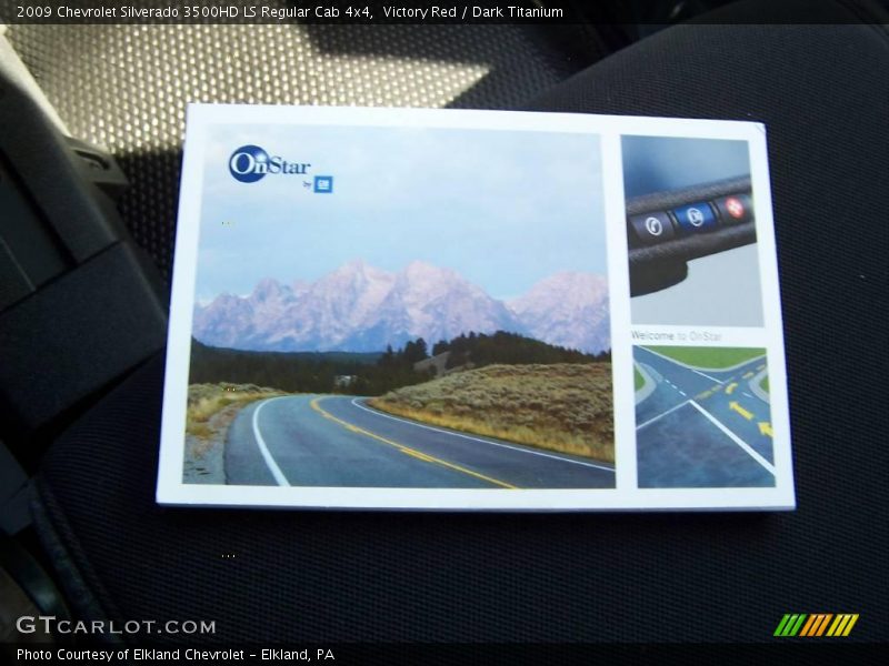 Victory Red / Dark Titanium 2009 Chevrolet Silverado 3500HD LS Regular Cab 4x4