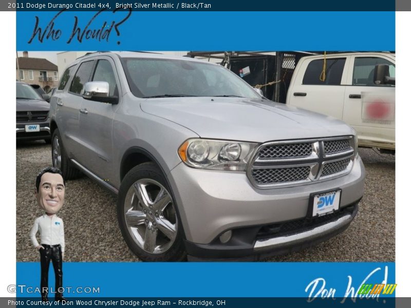 Bright Silver Metallic / Black/Tan 2011 Dodge Durango Citadel 4x4